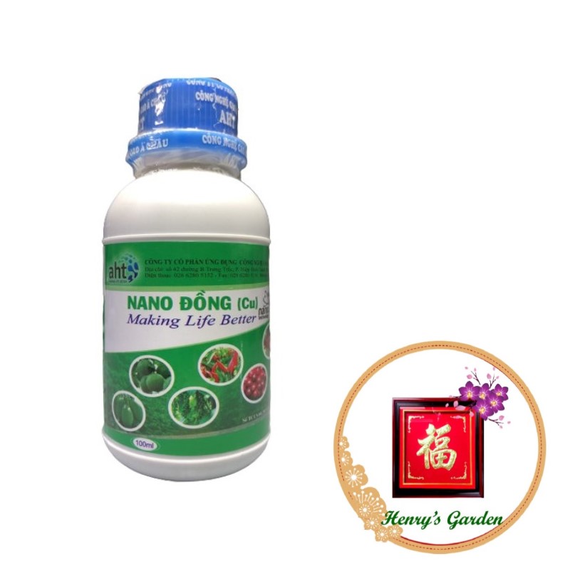 Phân bón vi lượng nano đồng aht - #346a# 100ml