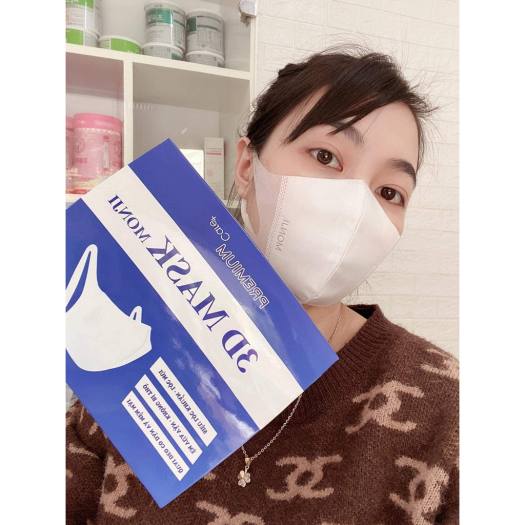 Hộp 50 chiếc khẩu trang 3D mask Monji kháng khuẩn