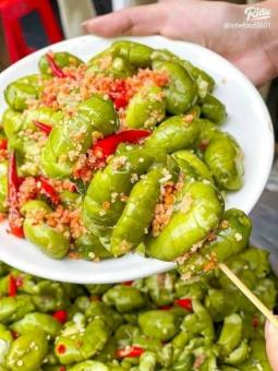 Cà na thái đập dập xốc muối ớt bịch 500g