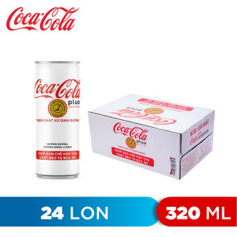 THÙNG 24 LON NƯỚC NGỌT COCA COLA PLUS 320ML