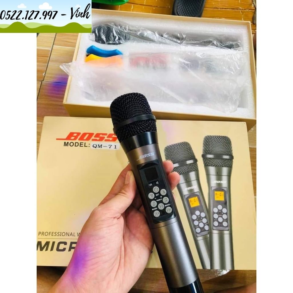 Micro không dây đa năng Boss QM71 - Hàng Chính hãng - Gia Khang Shop