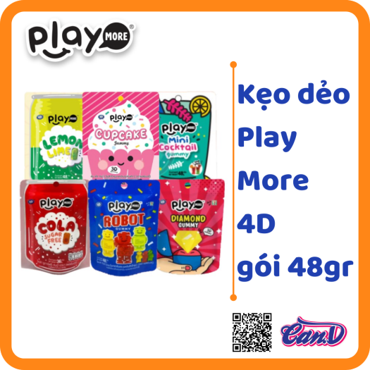 Kẹo dẻo Play More Gummy 48gr