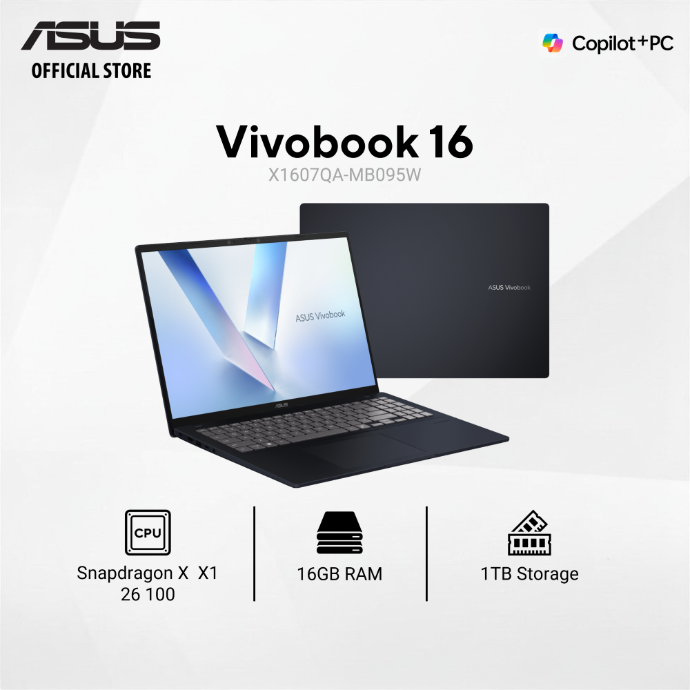 ASUS Vivobook 16 X1607QA-MB095W 16" Laptop 16GB RA...