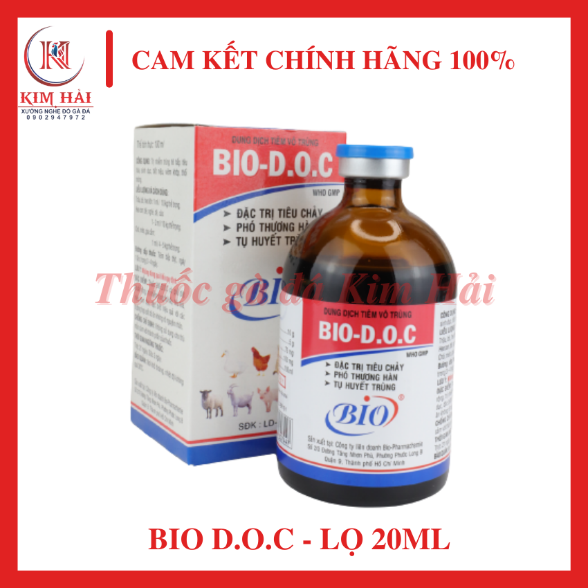 D.O.C của Bio-[lọ 100ml]-phòng và đặc trị thương hàn,tụ huyết trùng,tiêu chảy,các bệnh đường tiêu hóa cho gà đá.thuốc nuôi gà đá hiệu quả cao.