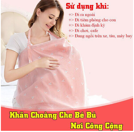 Khăn choàng che bé bú , áo choàng che bé bú khi đi đường rất đa năng và tiện lợi