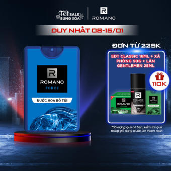 Nước hoa bỏ túi Romano Force tươi mát năng động 18ml