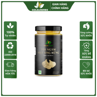 Tỏi Ngâm Mật Ong Rừng GoldzHerbs 500g