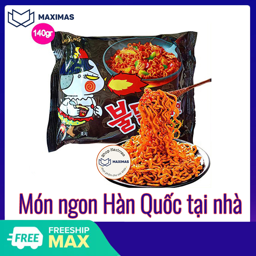 Mì Cay Samyang Hàn Quốc 6 GÓI Mỳ trộn khô Maximas Ăn vặt Hàn Quốc Món ngon tại nhà