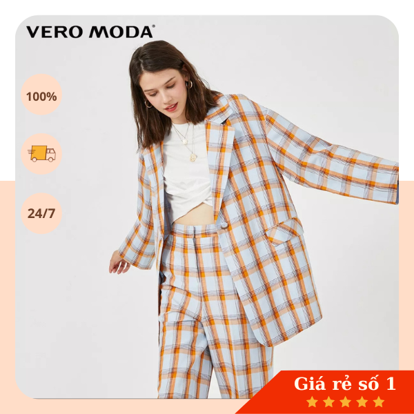 Áo blazer kẻ Vero moda - Áo Vero moda sale