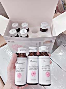 COLLAGEN ROSE BEAUTY YẾN TRẮNG DA (TRẮNG SÁNG TỨC THÌ X10) Hộp 8 chai