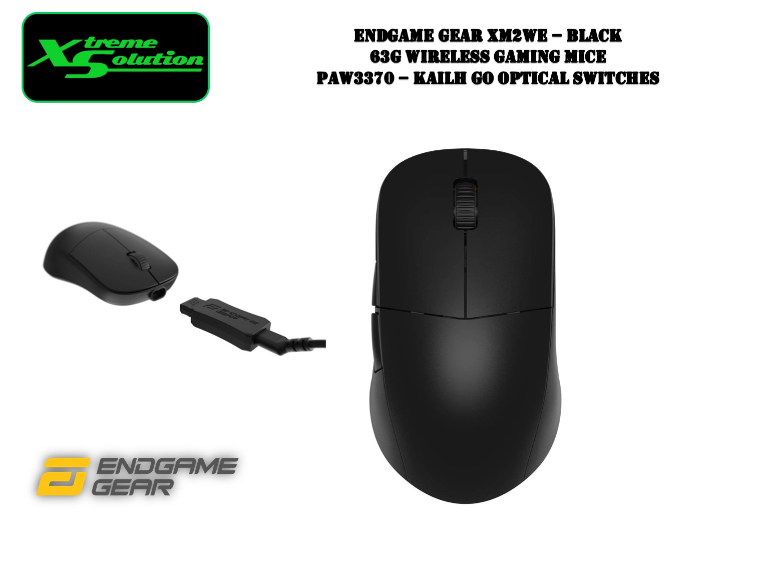 ENDGAME GEAR XM2we Wireless Gaming Mouse, Programmable Mouse with