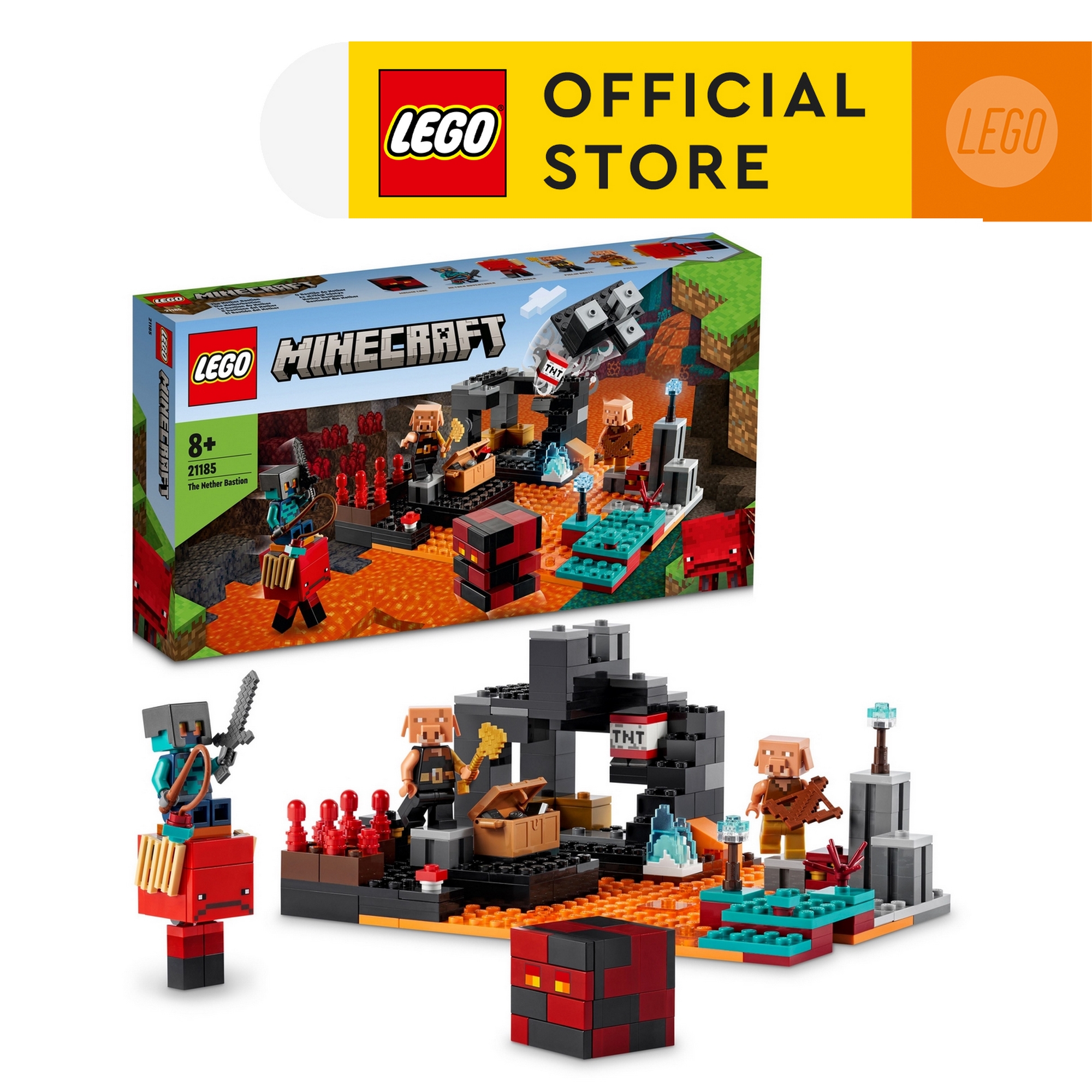 Đồ chơi lắp ráp - lego minecraft 21185 trận đối đầu tại nether