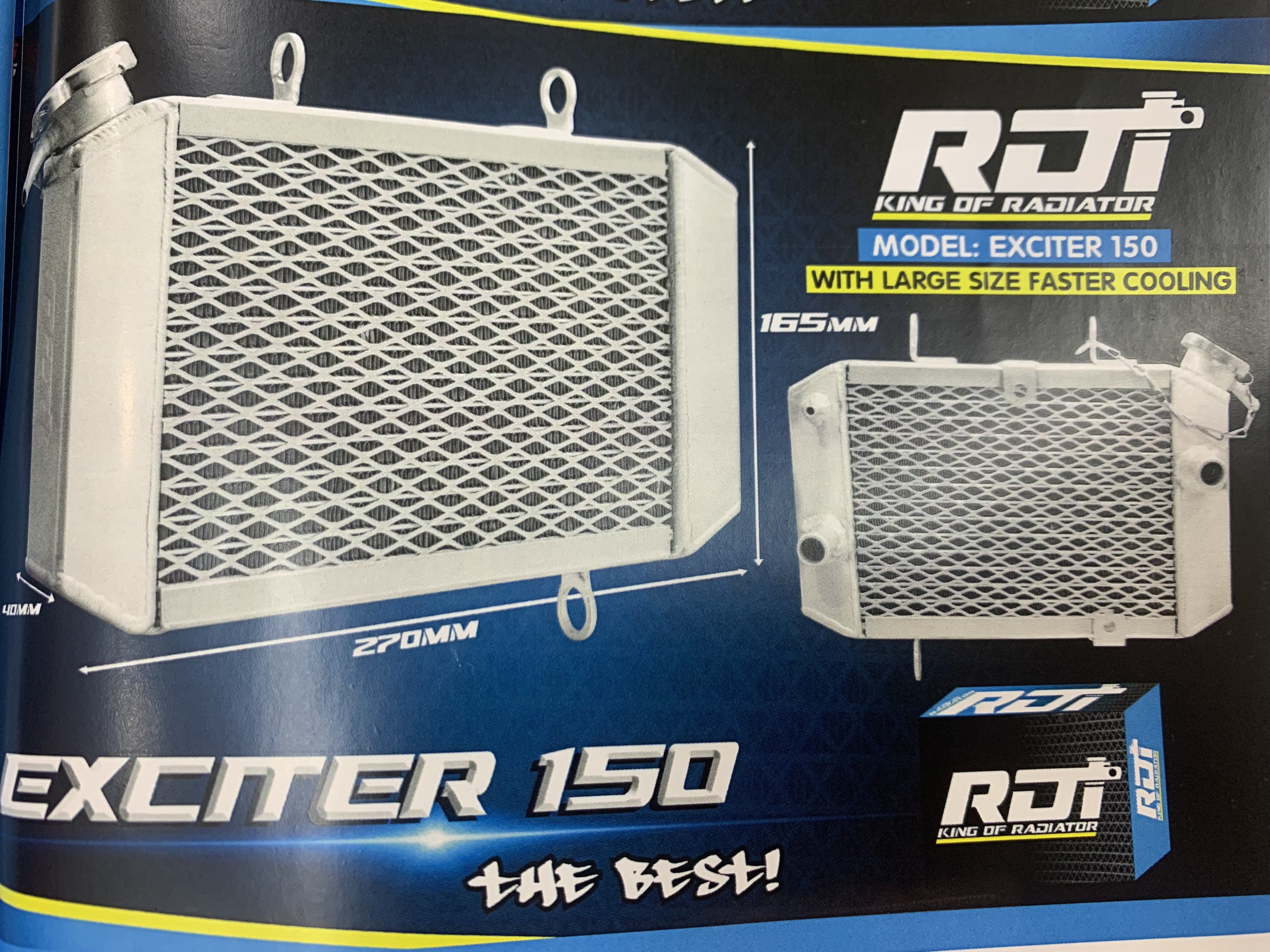 Két nước nhôm lớn rdt dành cho ex 135 / ex150 / winner / sonic / raider fi / satria