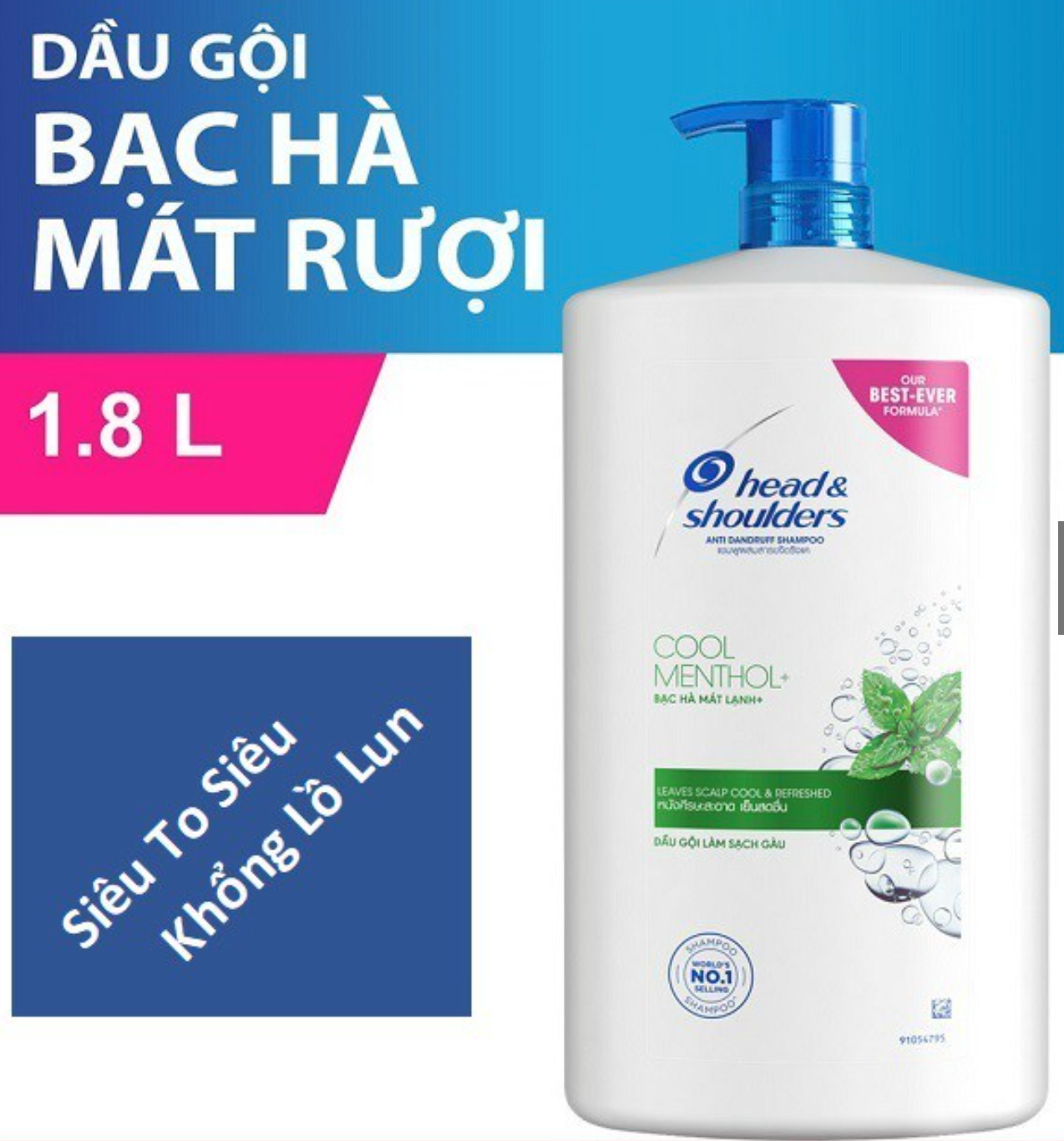 Dầu gội head & shoulders 1800ml