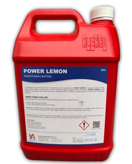 Nước lau sàn power lemon 5l klenco