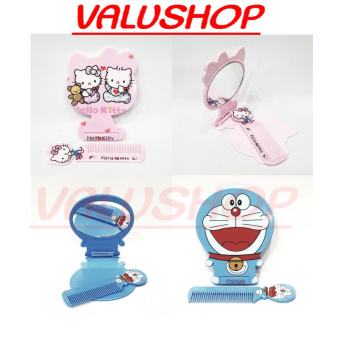 Gương mini Doraemon - Hello Kitty bỏ túi, có kèm lược  MSP: 1048 - 1062