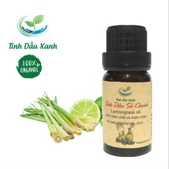 Tinh dầu nguyên chất sả chanh tinh dầu thiên nhiên thơm phòng massage đuổi muỗi lọ 10 ml