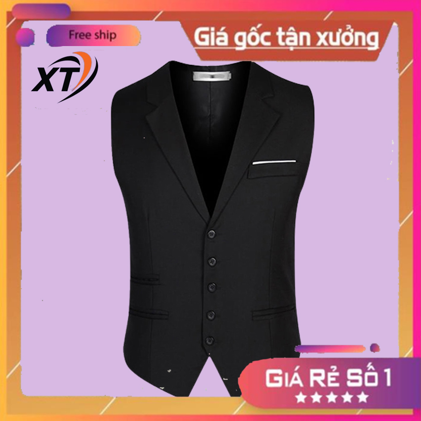 Áo Gile, Áo Gile nam N32 sang trọng lịch lãm, chất liệu mềm, không nhăn, không xù, hàng đặt may tại xưởng.