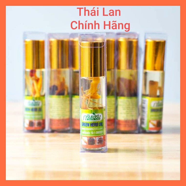 Dầu Sâm lăn thái lan chính hãng. dầu nóng lăn thái lan 10ml