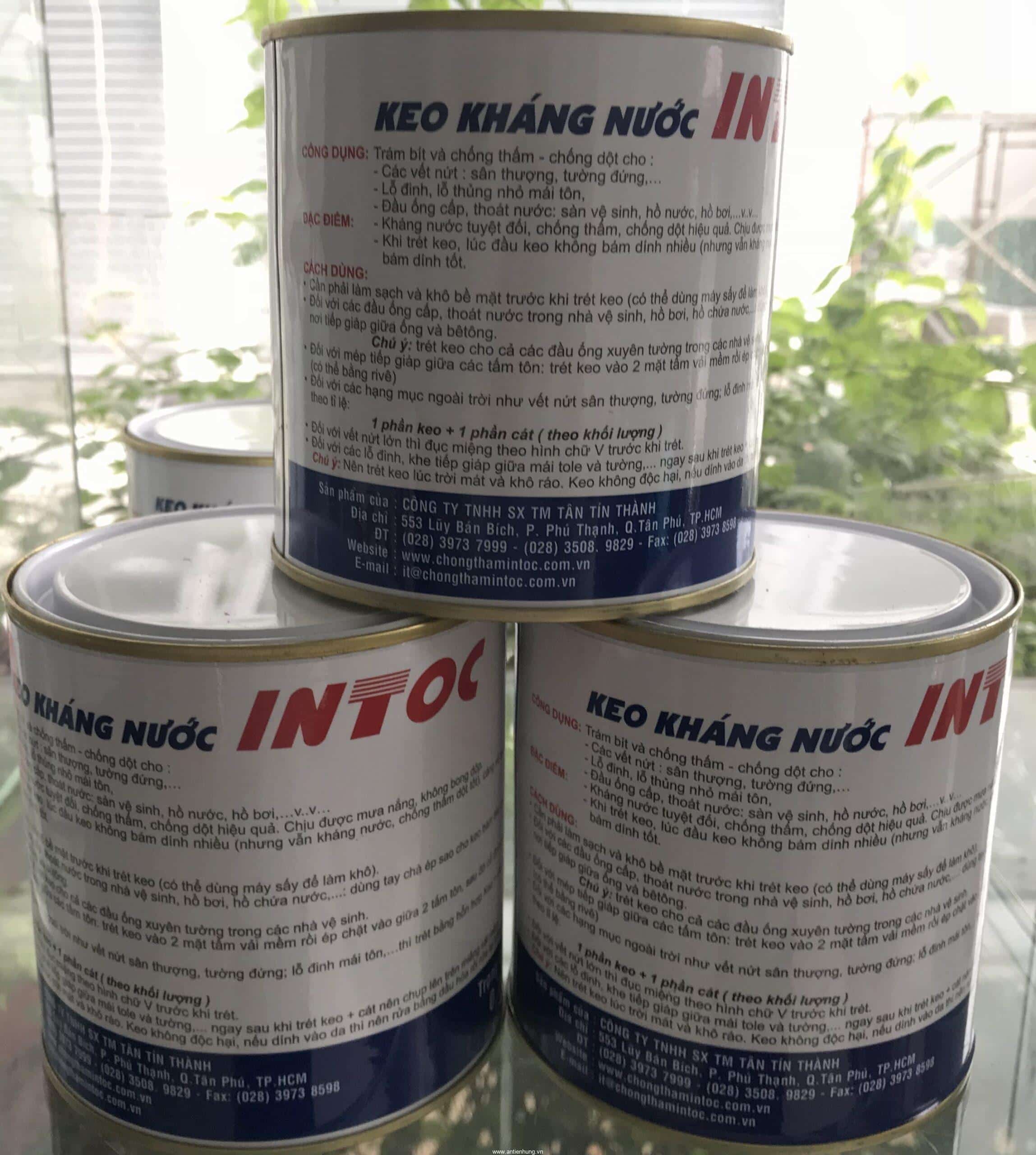 Keo chống thấm INTOC hợp chất chống thấm dạng keo đặc 500gr