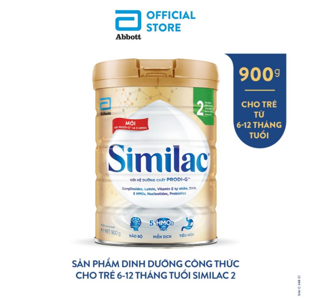 Sữa bột similac 2 900g/lon