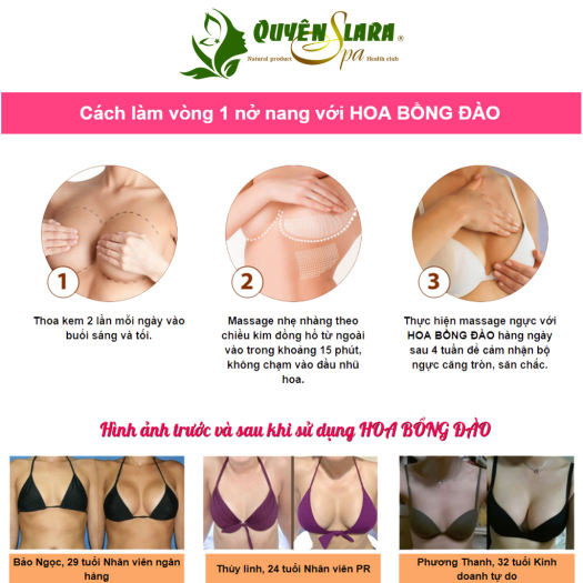 Hoa bồng đào - Tinh dầu nở ngực Quyên Lara 30ml