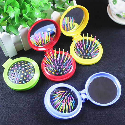 Lược chải đầu có gương (gấp gọn tiện lợi)