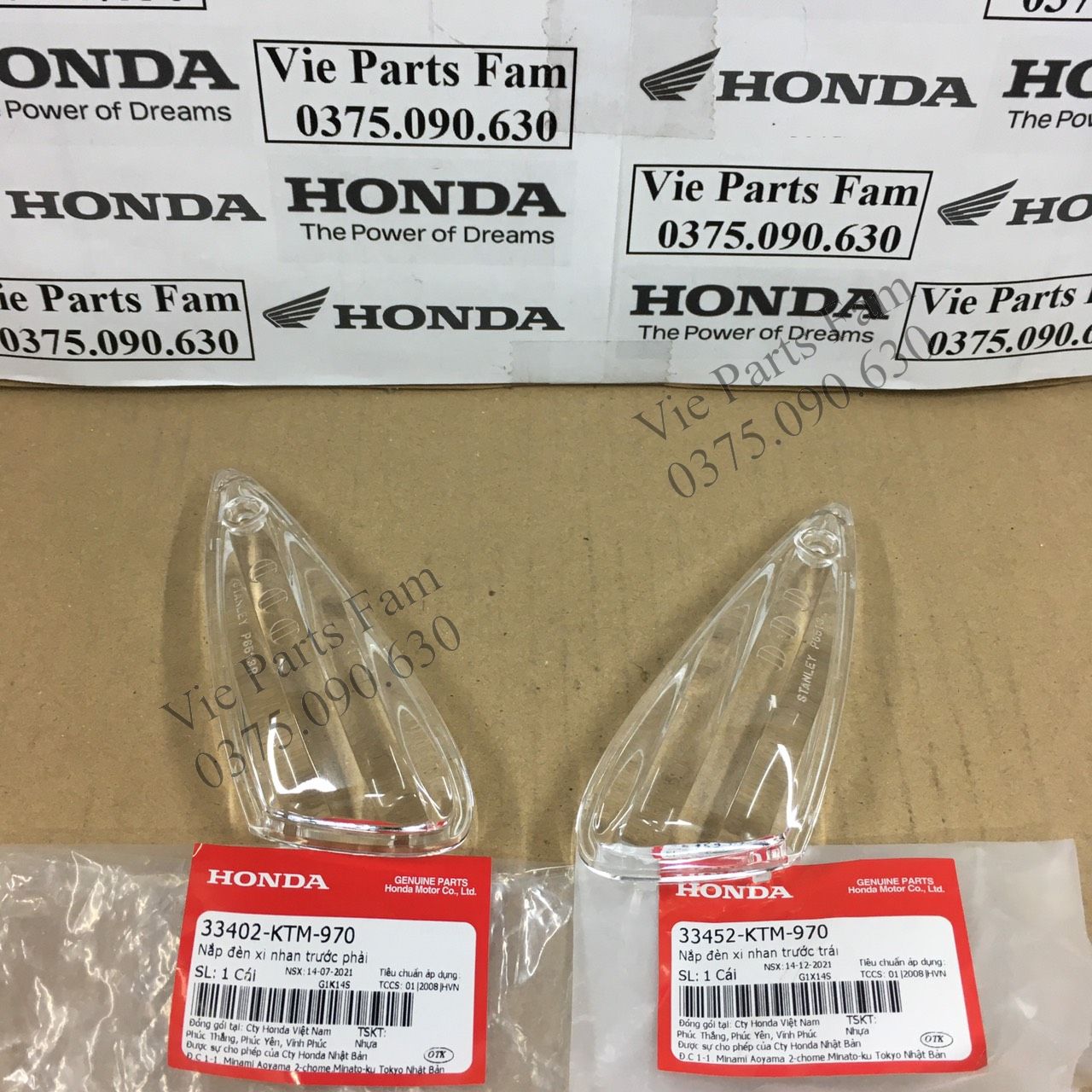 Nắp chụp xi nhan trước trái phải Fu Neo, Future Neo Fi, Future Neo GT, hàng din honda mới 100%