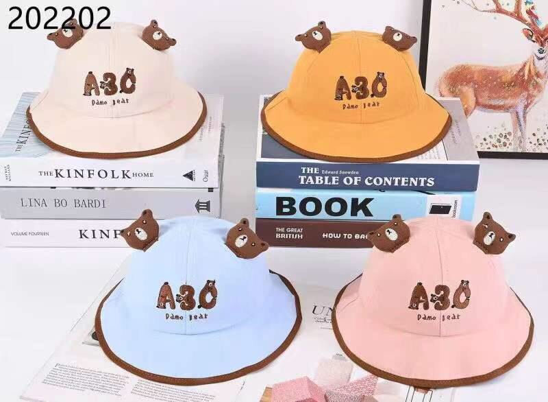 Mũ vành tròn a30 tai gấu nâu kute dễ thương cho bé 4 tháng- 30 tháng