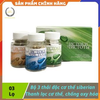 [ CHÍNH HÃNG ] - Bộ 3 thải độc thanh lọc cơ thể và trẻ hóa tế bào Siberian Health Renaissance Triple Set - Bộ gồm 03 lọ