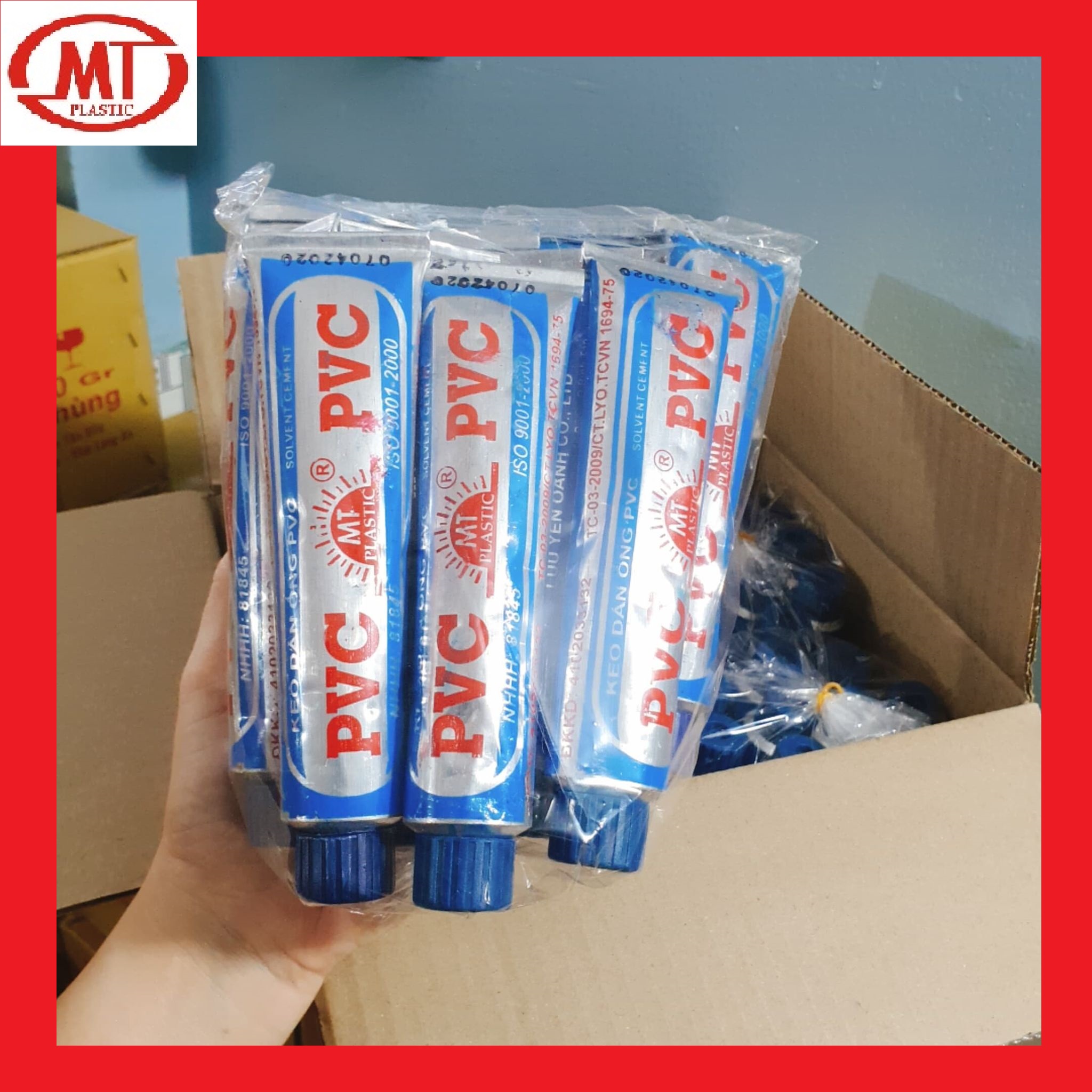 Keo dán ống nước 100g/tuýp hiệu mặt trời