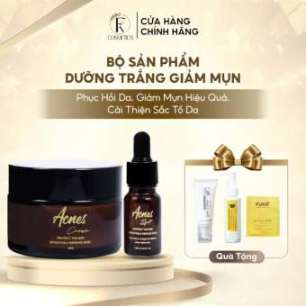 Bộ Sản Phẩm Dưỡng Trắng Giảm Mụn Mờ Thâm Se Khít Lỗ Chân Lông FUKA