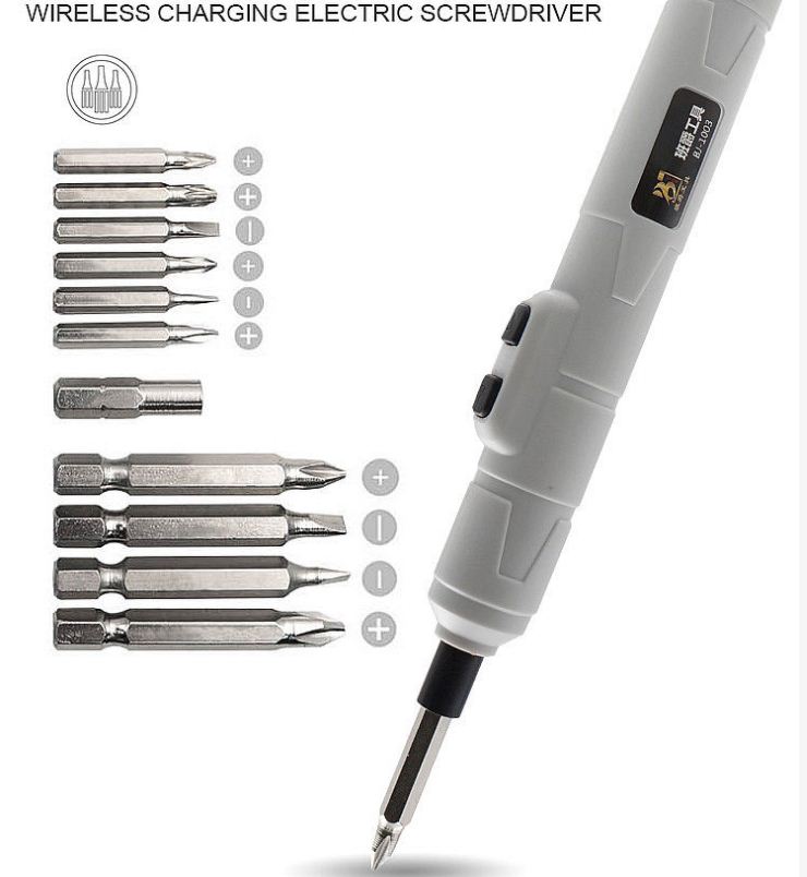 Cảm biến thông minh tuốc nơ vít 250r/phút bộ mũi kim loại tua vít đa năng bộ dụng cụ sửa chữa tua vít điện cho điện thoại di động máy tính thiết bị gia dụng