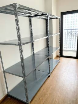 Kệ sắt v lỗ đa năng : Dài 1m2 x rộng 40cm x cao 1m5 x 4 tầng