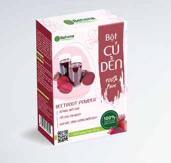 BỘT CỦ DỀN - Là nguyên liệu bổ sung chất xơ và vitamin vào cháo hoặc súp cho bé ăn dặm, bổ sung vitamin A C, canxi (50g)