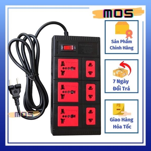 Ổ cắm Điện Quang 6 lỗ nối dài Mos Shop