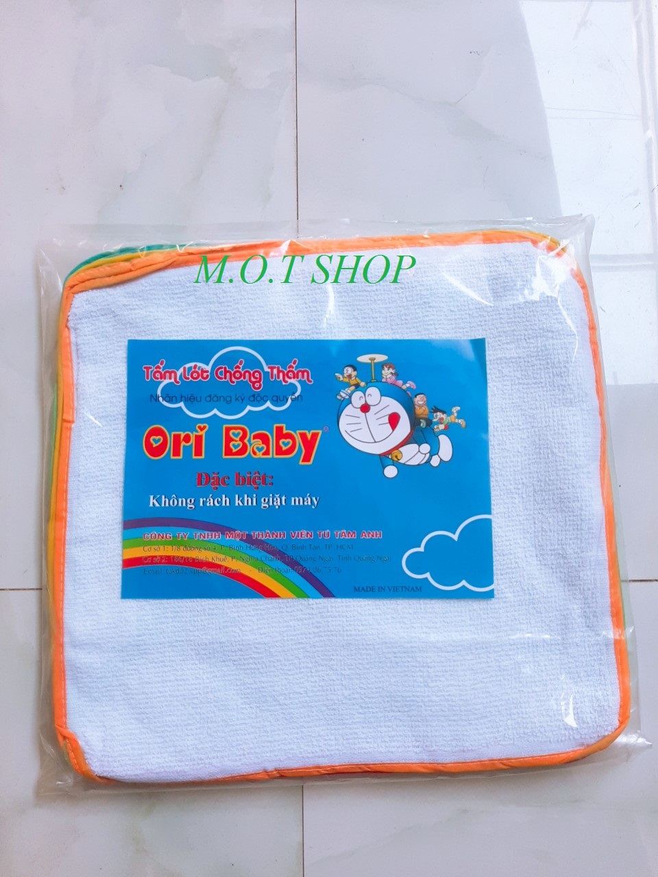 Tấm lót chống thấm ory baby/ đô rê mon 10 miếng/1 túi