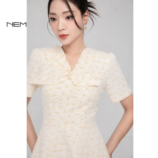 Đầm công sở NEM Fashion tay ngắn D40732 - Đầm, váy nữ | ThờiTrangNữ.vn