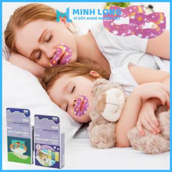 Hộp 30 Miếng Dán Chống Hở Miệng Khi Ngủ - Miếng Dán Nghiến Răng Vật Lý - Giúp Bé Có Giấc Ngủ Ngon Hơn