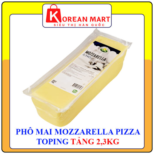 Phô mai Mozzarella Pizza Toping tảng 2,3kg