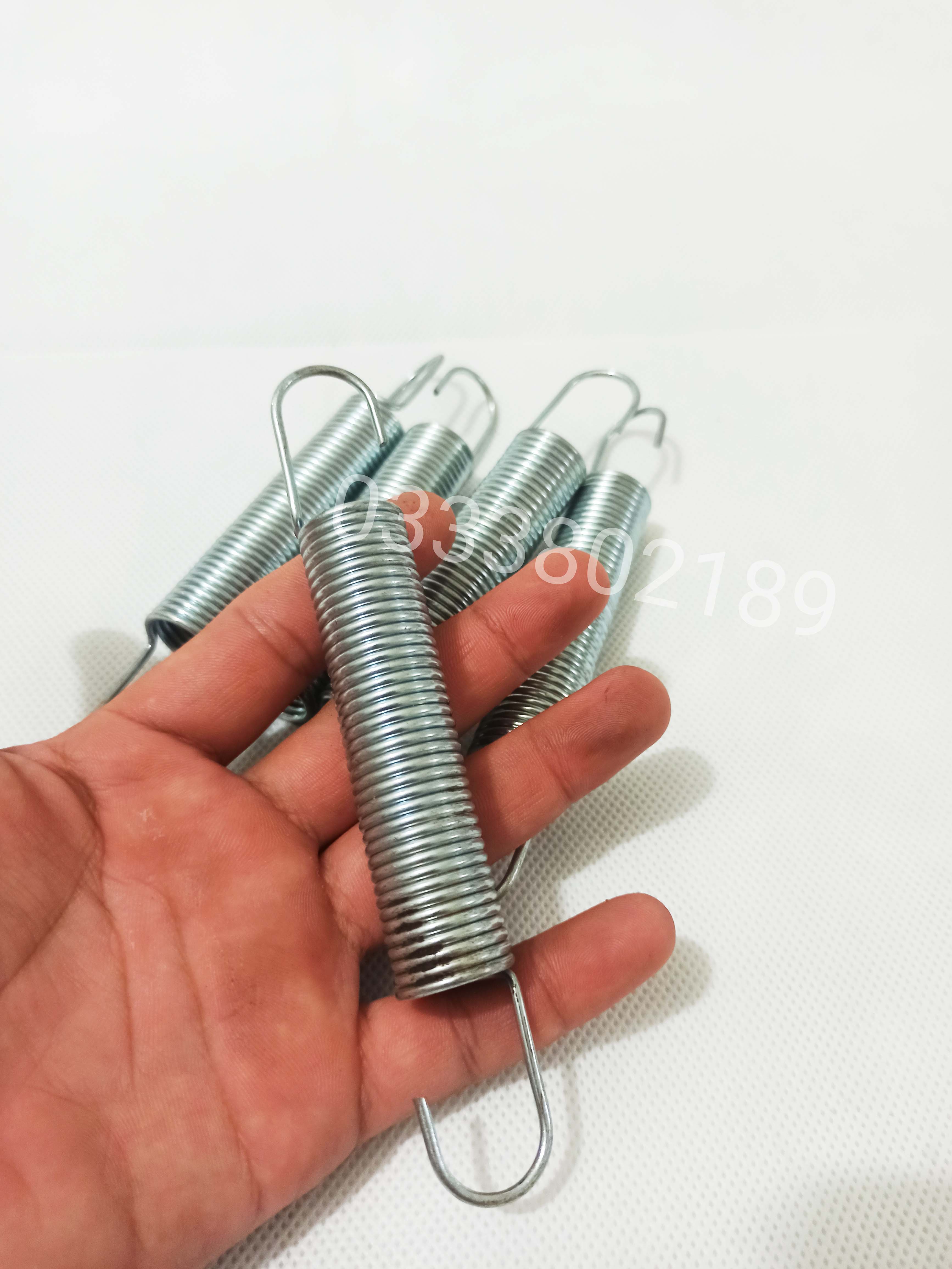 Lò xo kéo 2 đầu móc sợi thép 2mm.
