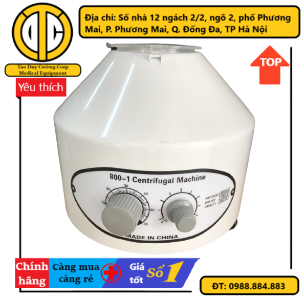 Máy li tâm 6 ống 800-1 hẹn giờ li tâm máu tách huyết tương spa - 800-1