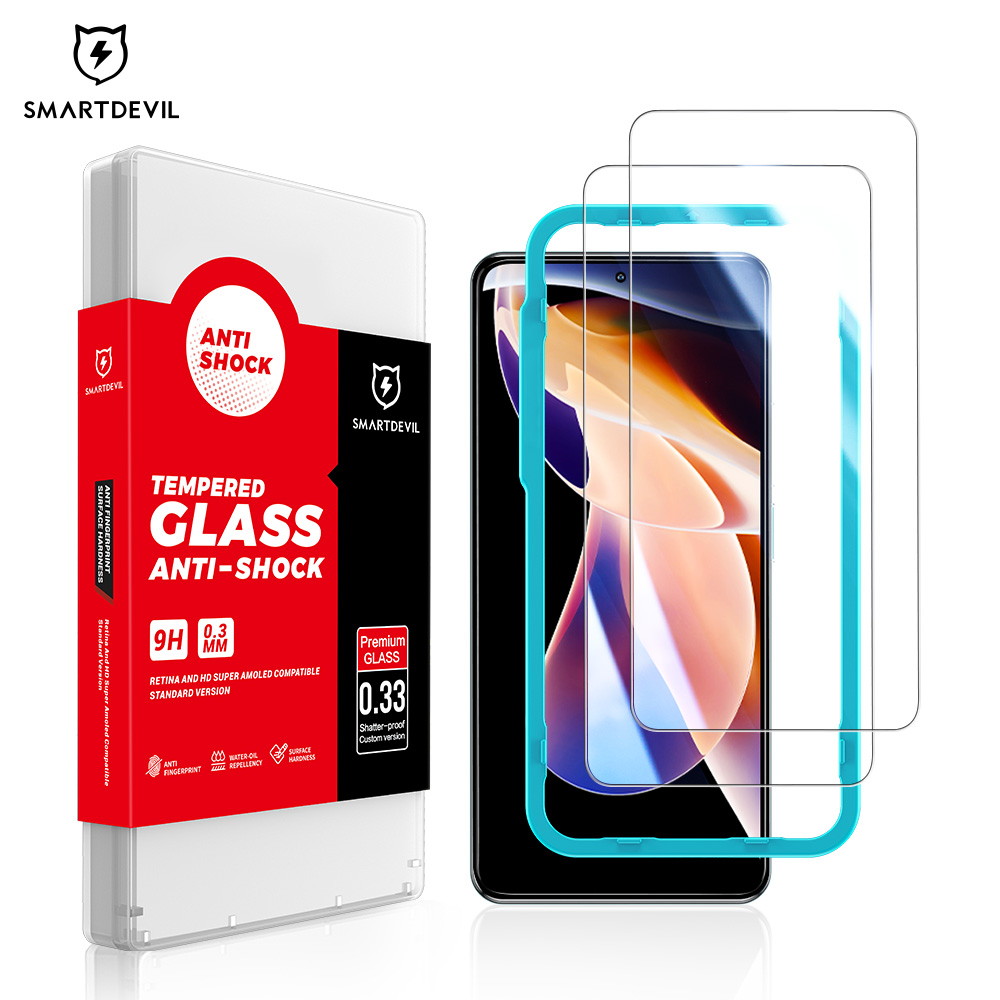 SmartDevil Tempered Glass Film for POCO X7 Pro X5 X4 GT X3 Pro F4 F6 Pro F5 Xiaomi 12T Pro Mi 14 Mi 12 Lite Poco X6 Pro Redmi Turbo4 Turbo3 Note 13 Pro K70 Pro 11 Pro Note 11S POCO M7 Pro M6 Pro Redmi Note 11T Pro POCO M4 Pro K50 Gaming Screen Protector