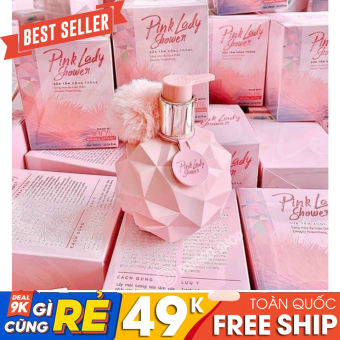 Sữa tắm xông trắng Pink lady hương nước hoa thơm lâu dưỡng ẩm toàn thân dành cho nam, nữ DSSTD24 - Sữa tắm làm trắng, săn chắc da tẩy tế bào chết