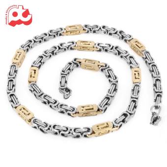 DÂY CHUYỀN INOX NAM VUÔNG CÁCH ĐIỆU 5MM CỰC ĐẸP trangsucanbinh ABDCNA42