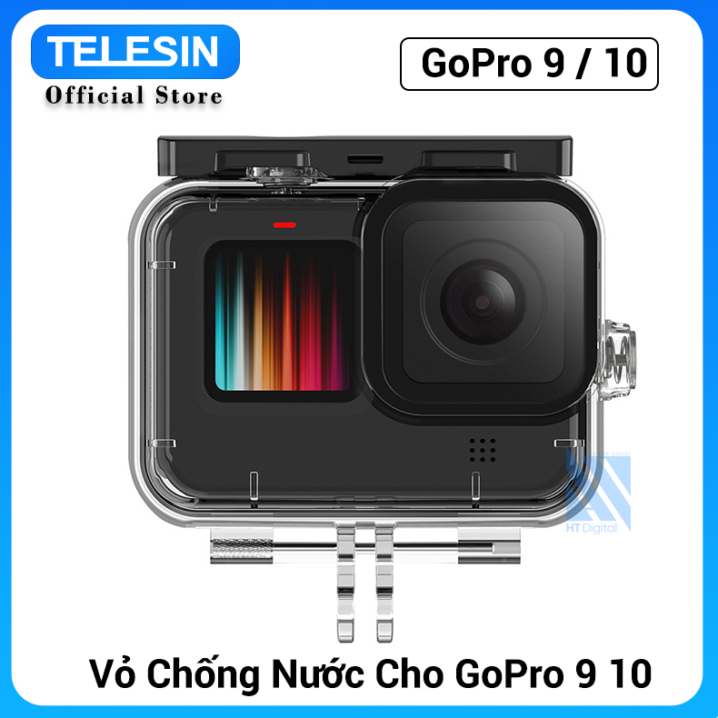 Vỏ chống nước telesin cho gopro hero 9 10 11 12 - case action camera bảo vệ máy quay hành trình gopro 12