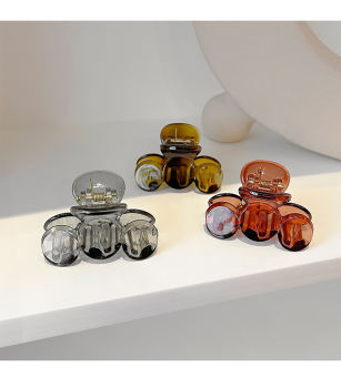 KẸP TÓC NHỰA TRONG SUỐT HÀN QUỐC, PHỤ KIỆN TÓC, KẸP CÀNG CUA NHIỀU MÀU