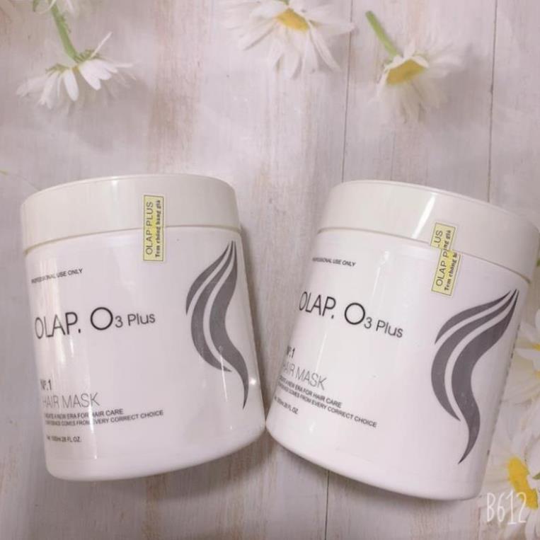 Kem hấp ủ phục hồi tóc siêu mềm mượt Olap.O3 Plus 1000ml giúp tóc suôn mượt vào nếp