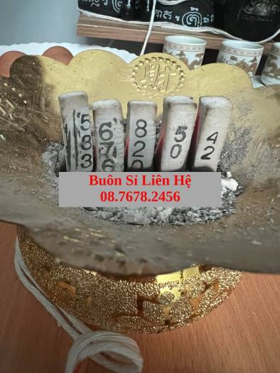 Túi Nhang xin số đề (bịch 10 viên tặng 1 viên) tài lộc đã phép hương dâng số, hương mang lại may mắn