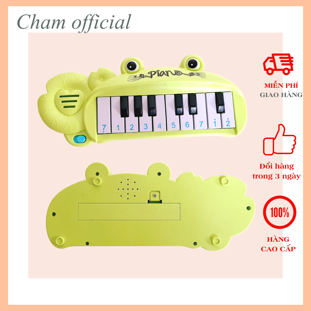 Đàn piano phát nhạc hình ếch xanh